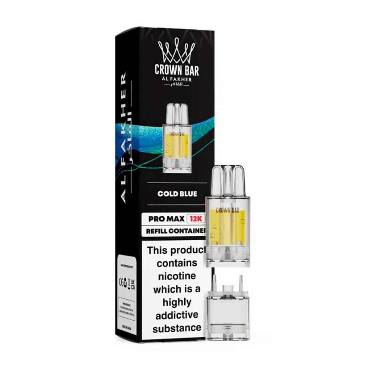 Cold Blue Crown Bar Pro Max 12K Refill Pods by Al Fakher
