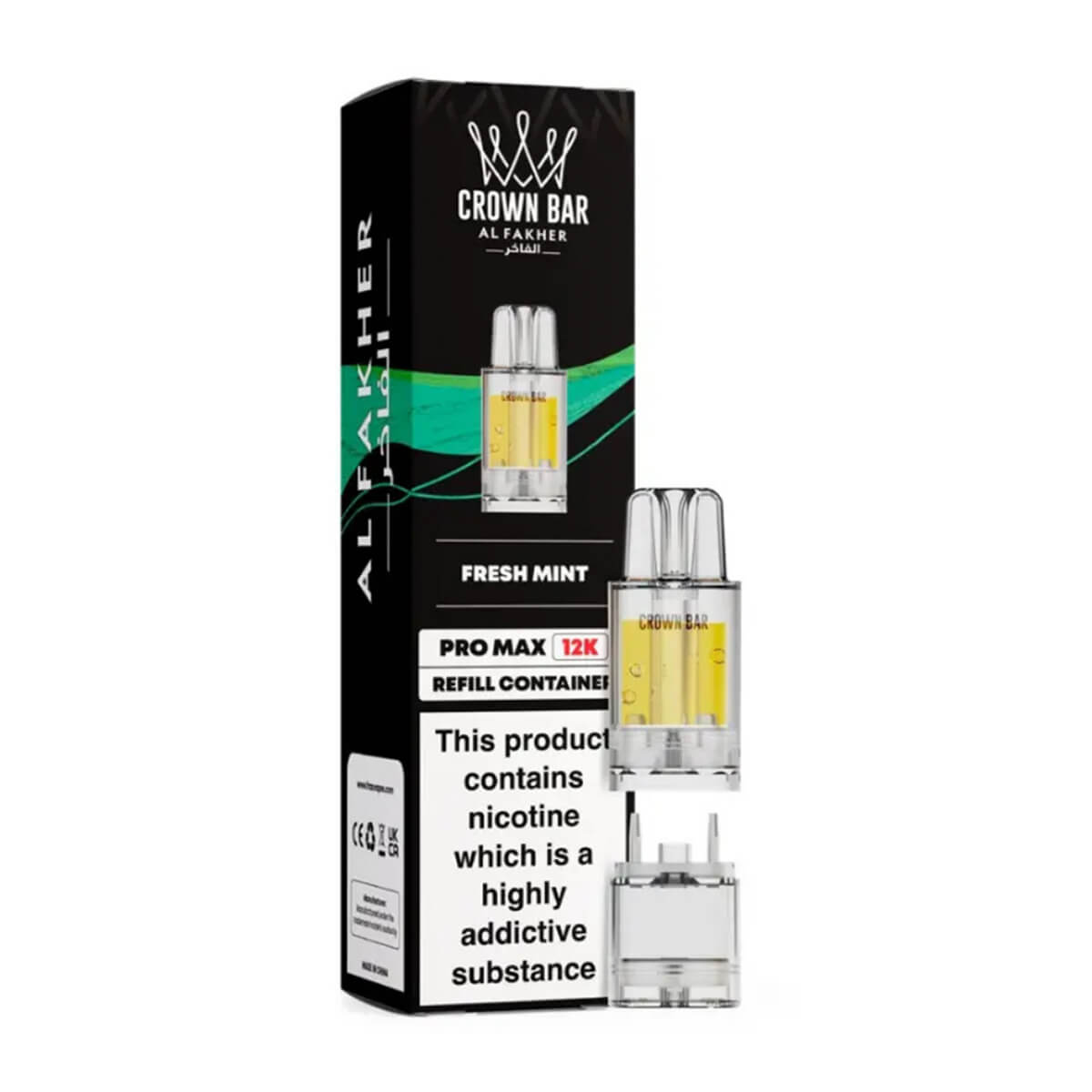 Fresh Mint Crown Bar Pro Max 12K Refill Pods by Al Fakher