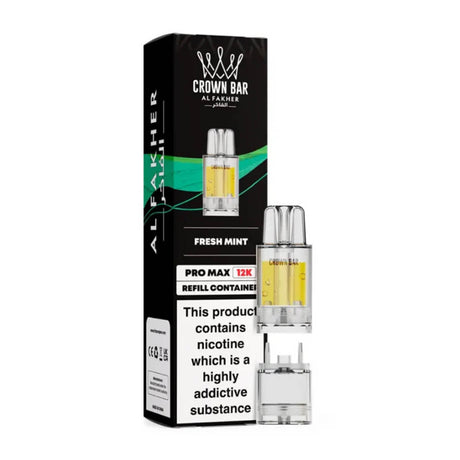 Fresh Mint Crown Bar Pro Max 12K Refill Pods by Al Fakher