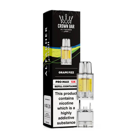 Grape Fizz Crown Bar Pro Max 12K Refill Pods by Al Fakher