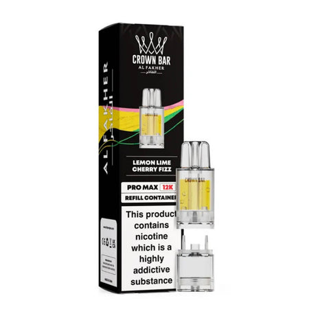 Lemon Lime Cherry Fizz Crown Bar Pro Max 12K Refill Pods by Al Fakher