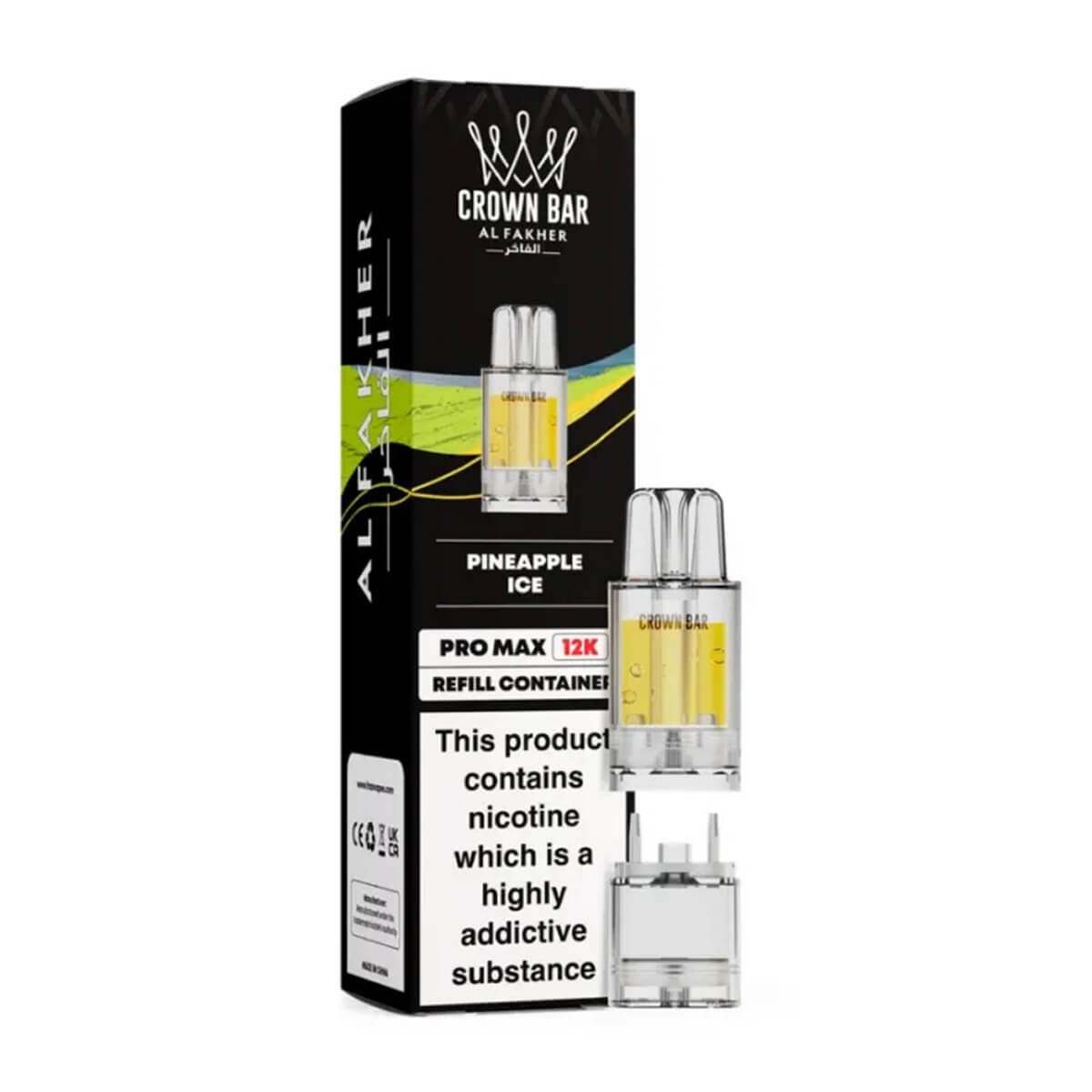 Pineapple Ice Crown Bar Pro Max 12K Refill Pods by Al Fakher