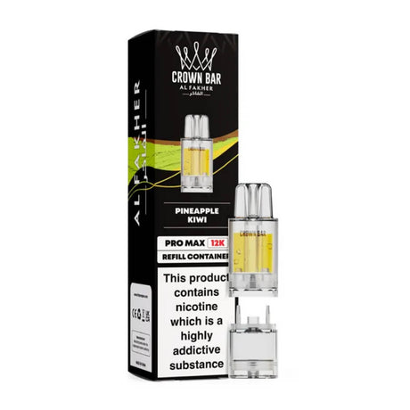Pineapple Kiwi Crown Bar Pro Max 12K Refill Pods by Al Fakher
