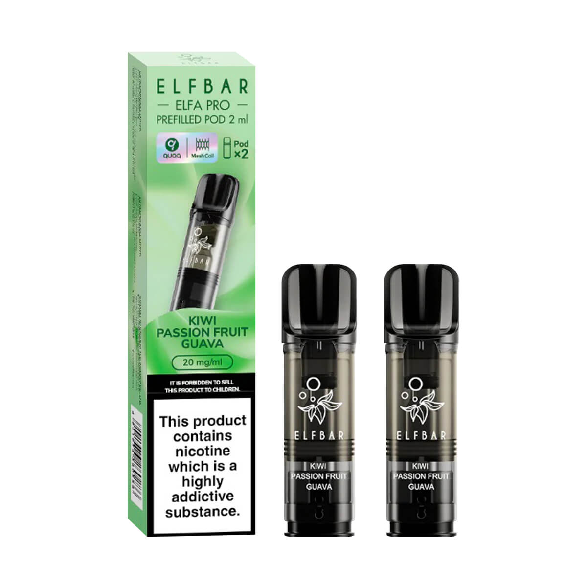 ELF Bar ELFA Pro Prefilled Pods Kiwi Passion Fruit Guava Duo