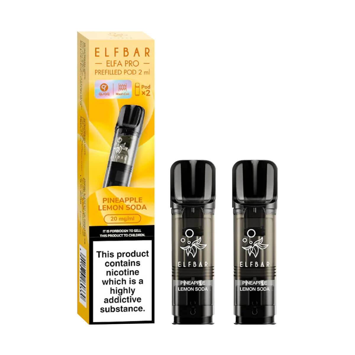 ELF Bar ELFA Pro Prefilled Pods Pineapple Lemon Soda Duo