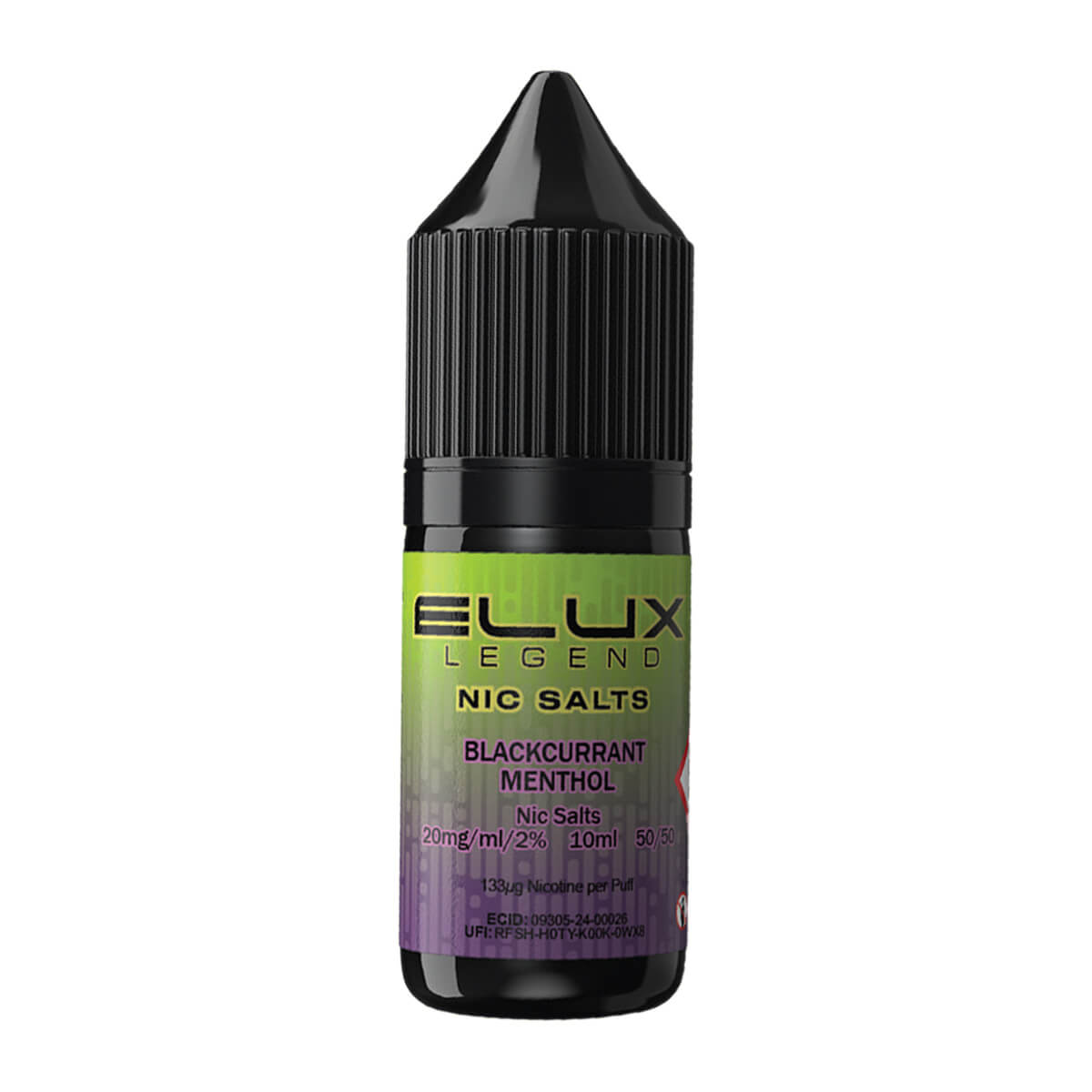 Blackcurrant Menthol Nic Salt E-liquid By Elux Legend