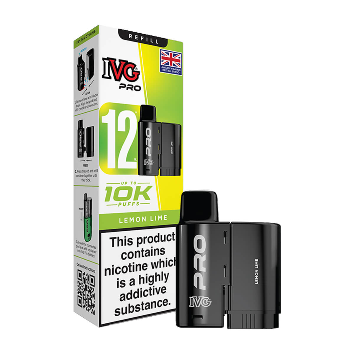 Lemon Lime IVG Pro 12 Refill Pack