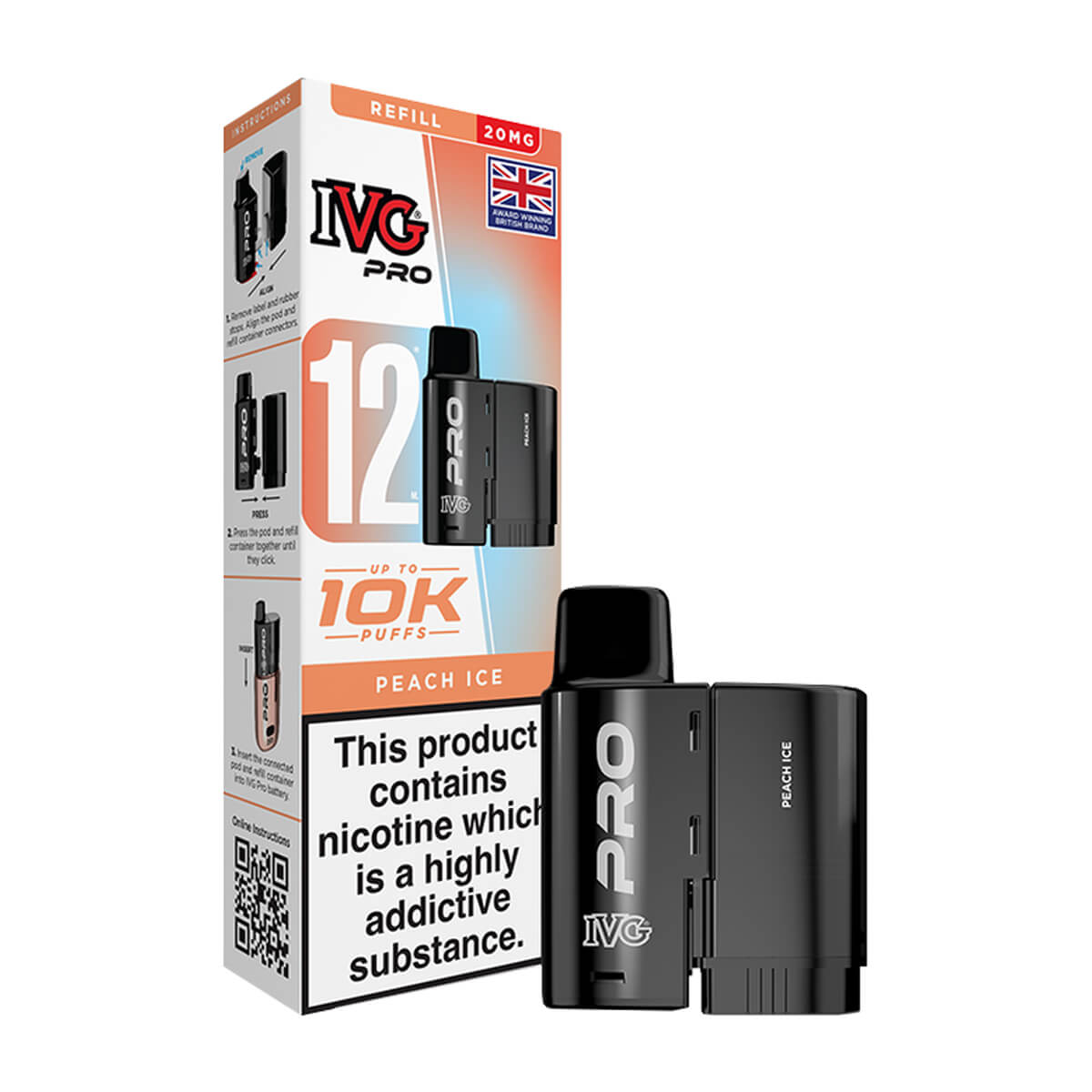 Peach Ice IVG Pro 12 Refill Pack