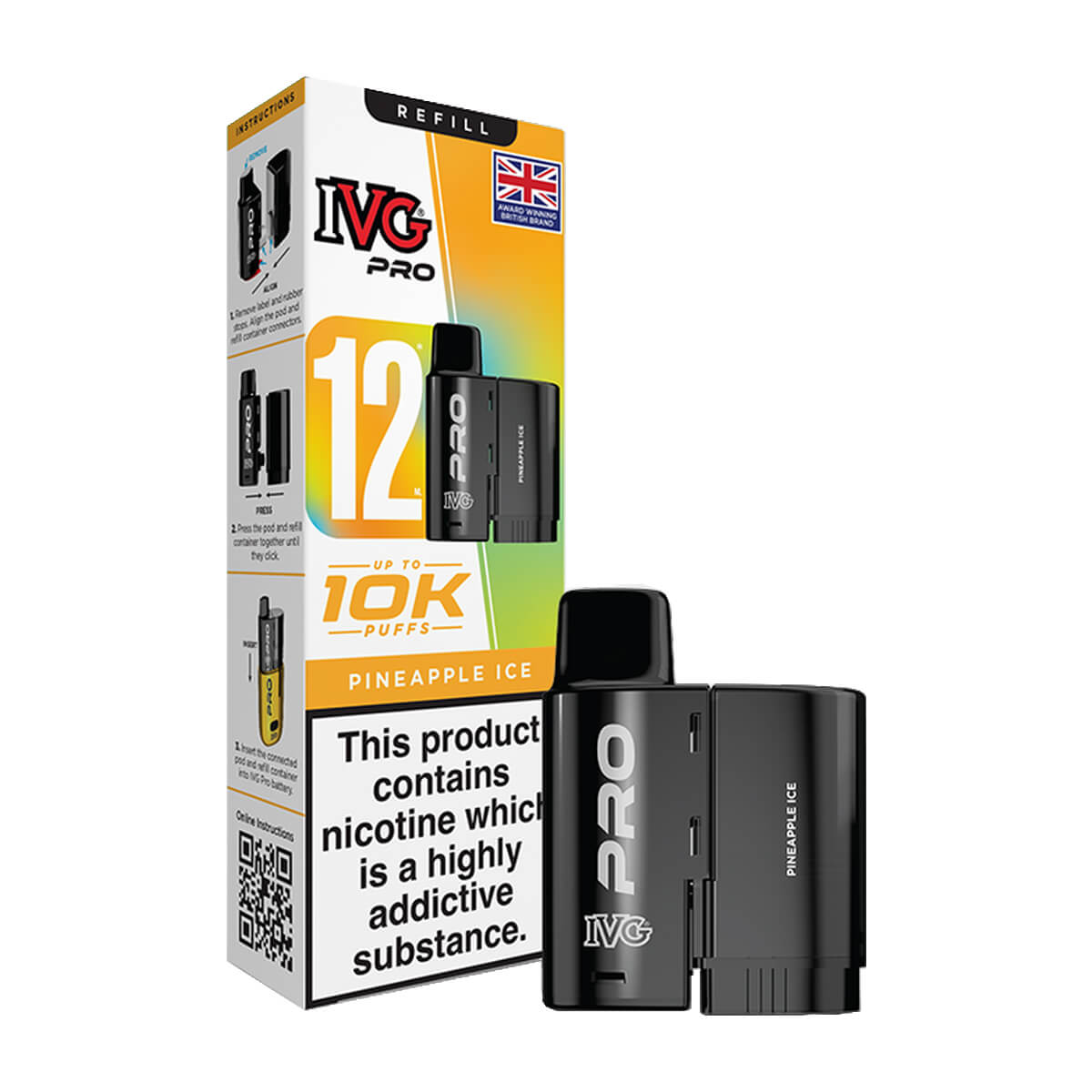 Pineapple Ice IVG Pro 12 Refill Pack