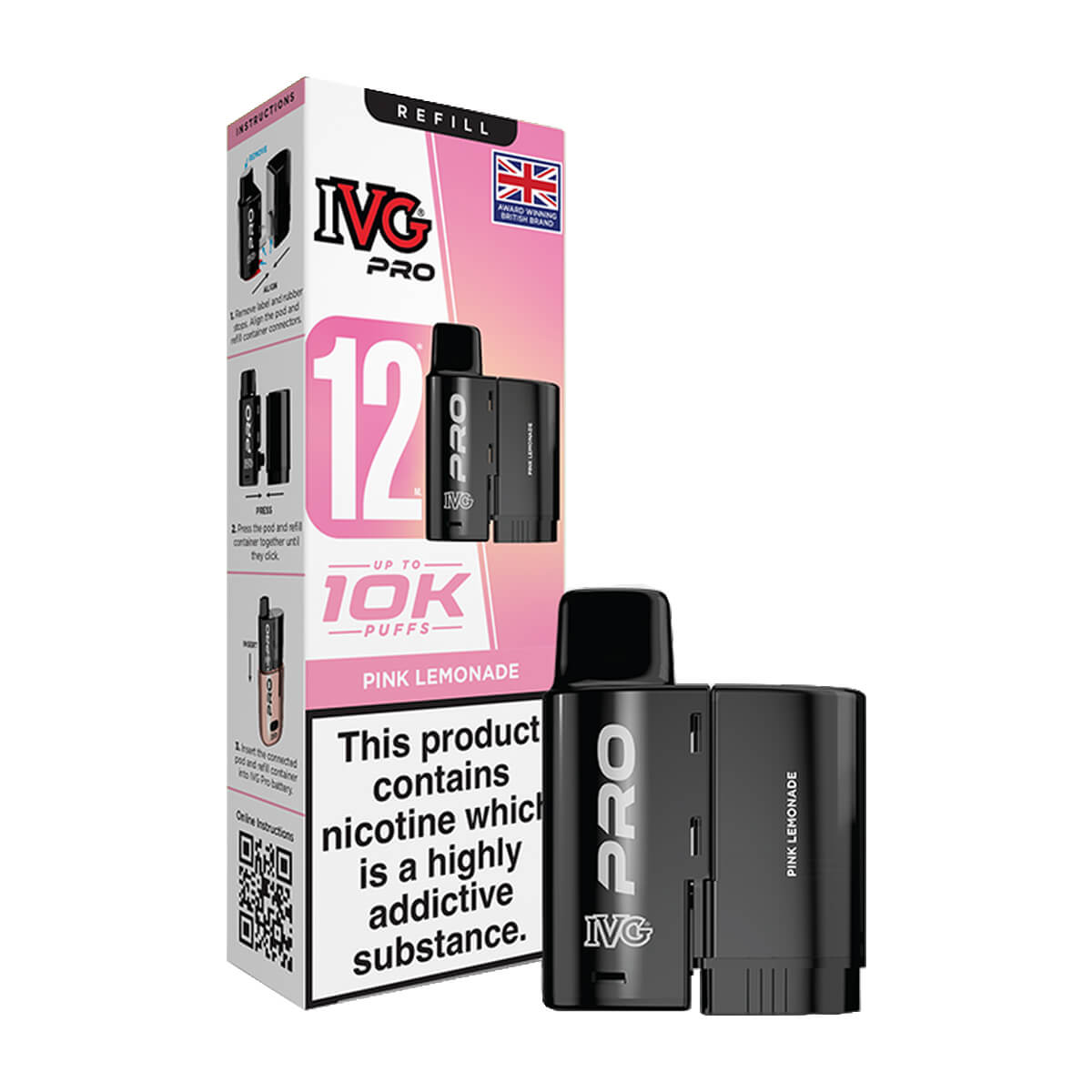 Pink Lemonade IVG Pro 12 Refill Pack