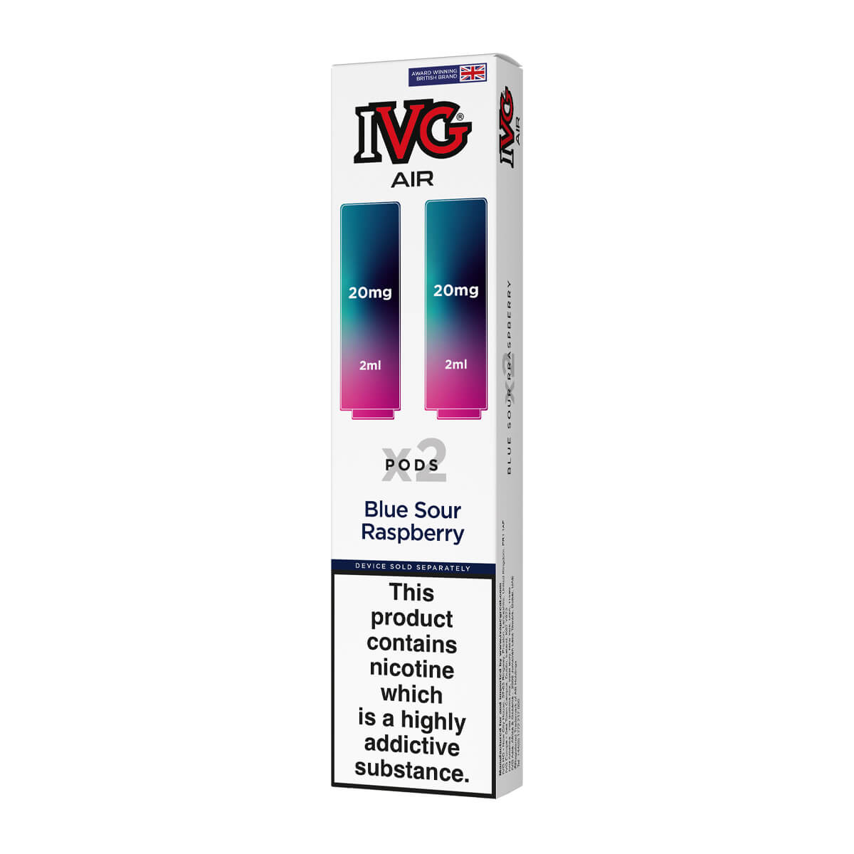 Blue Sour Raspberry IVG Air Prefilled Pods