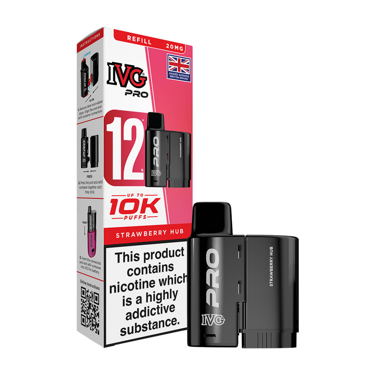 Strawberry Hub IVG Pro 12 Refill Pack