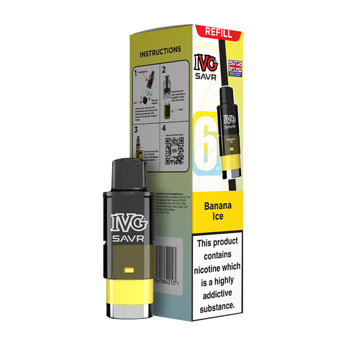 IVG SAVR Prefilled Pod Banana Ice