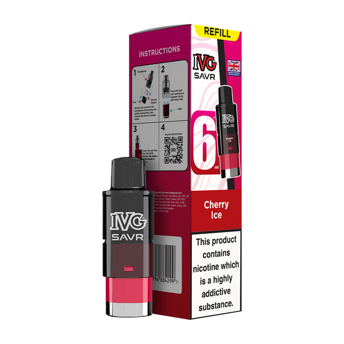 IVG SAVR Prefilled Pod Cherry Ice