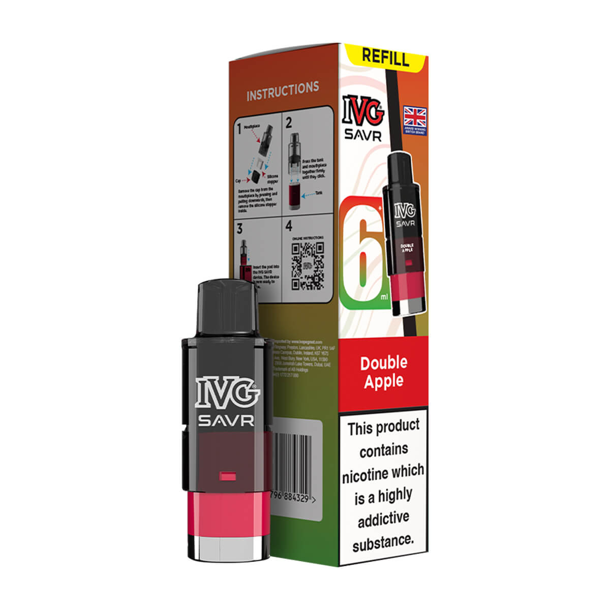 IVG SAVR Prefilled Pod Double Apple