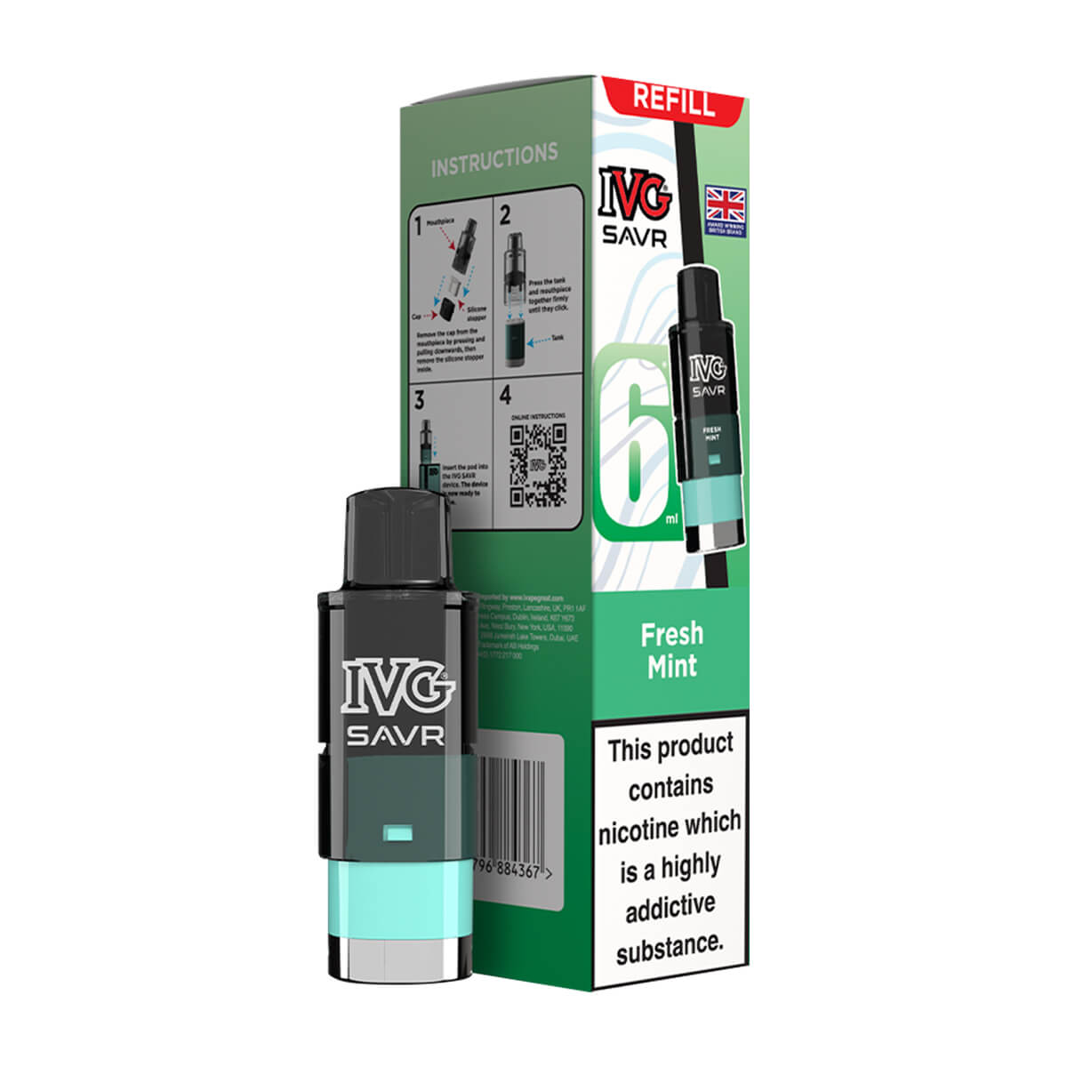 IVG SAVR Prefilled Pod Fresh Mint