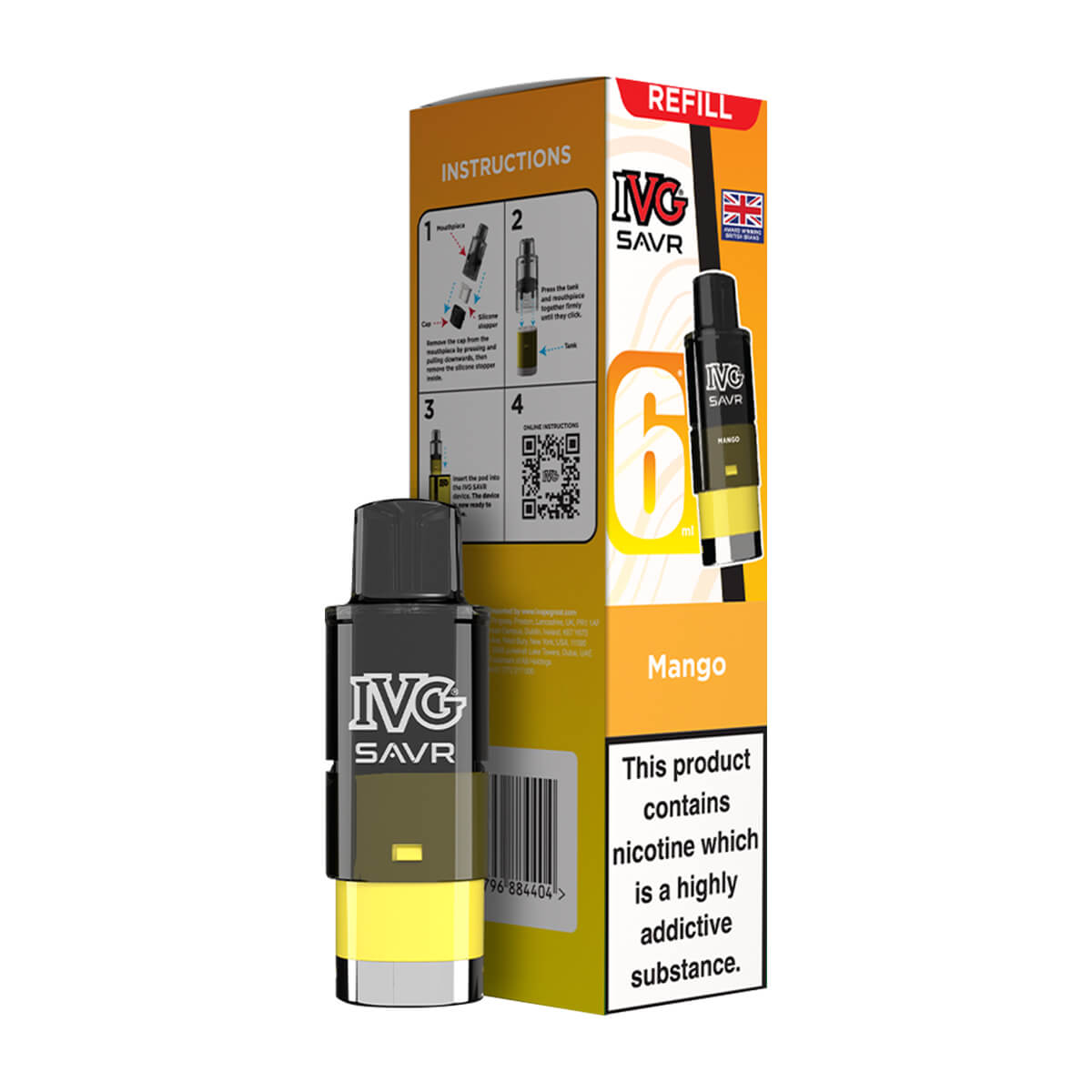 IVG SAVR Prefilled Pod Mango