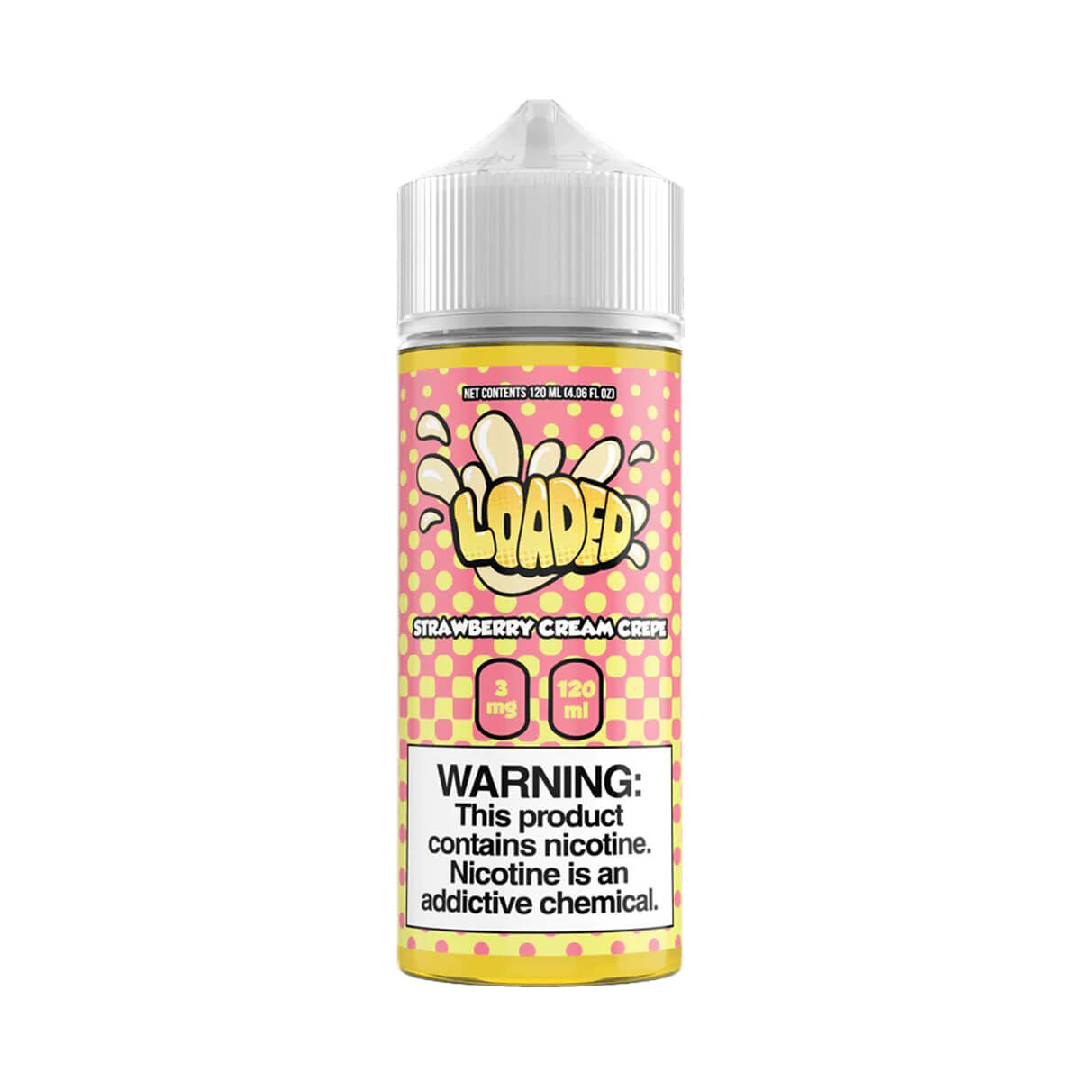 Strawberry Cream Crepe 100ml Shortfill E-Liquid By Loaded