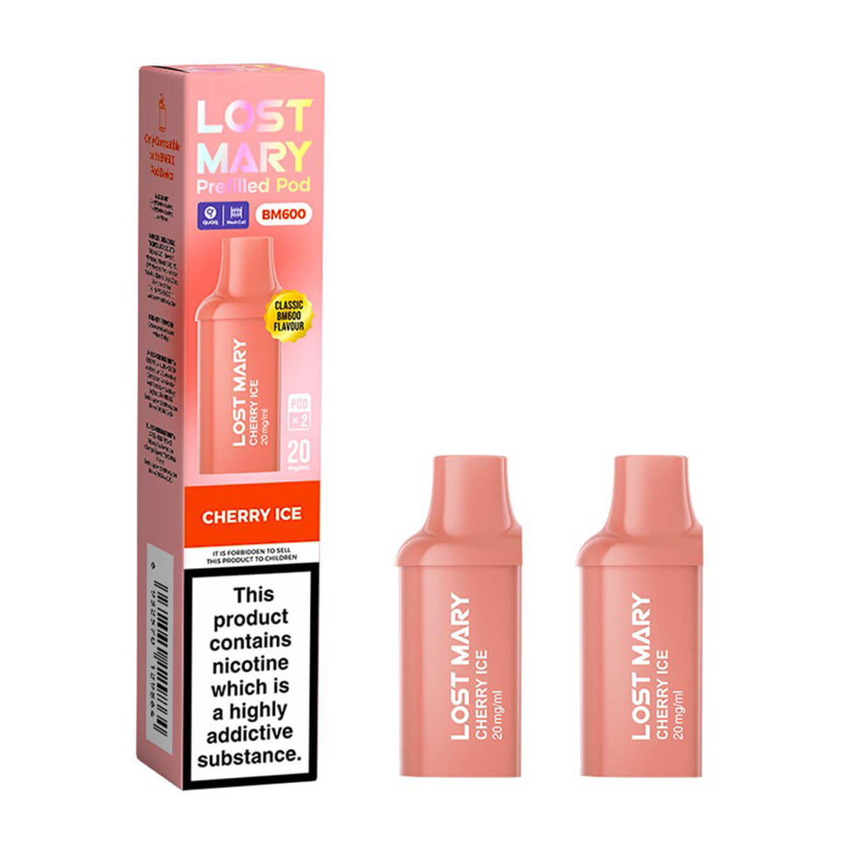 Cherry Ice BM600 Prefilled Pods by Lost Mary