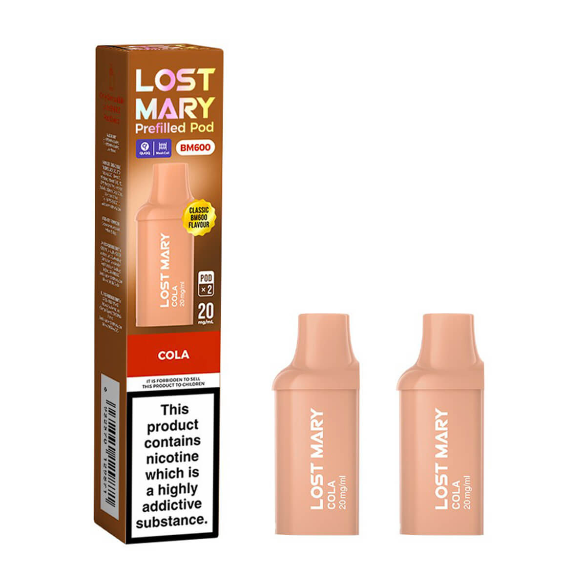 Cola BM600 Prefilled Pods by Lost Mary