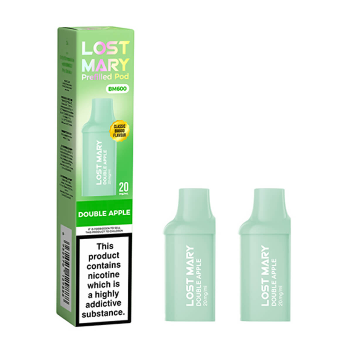 Double Apple BM600 Prefilled Pods by Lost Mary