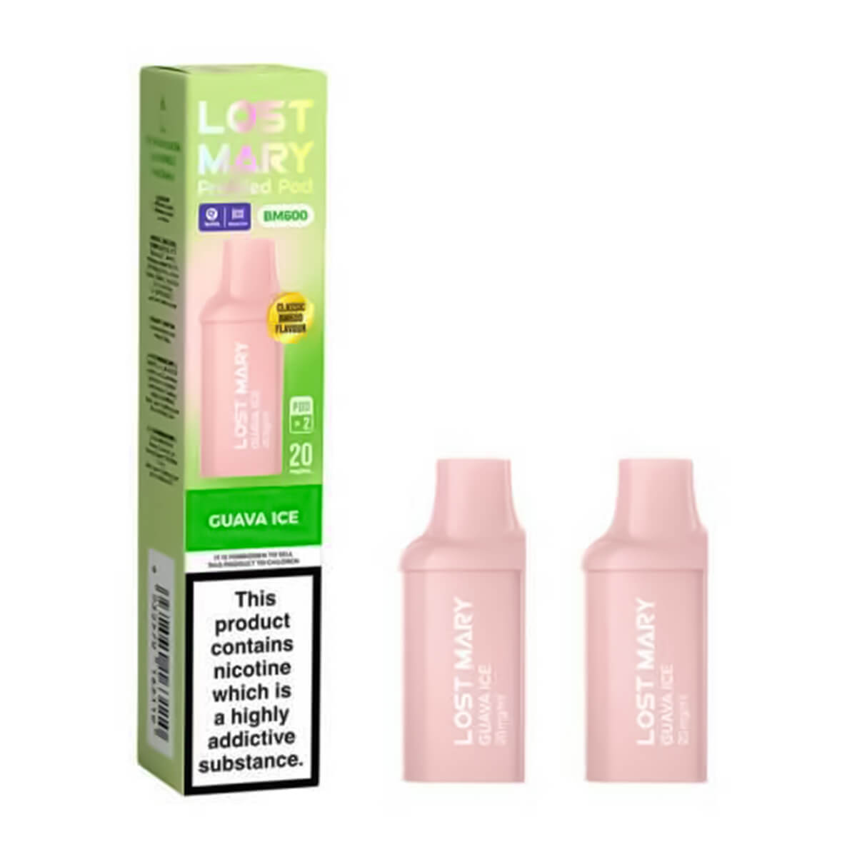 Guava Ice BM600 Prefilled Pods by Lost Mary
