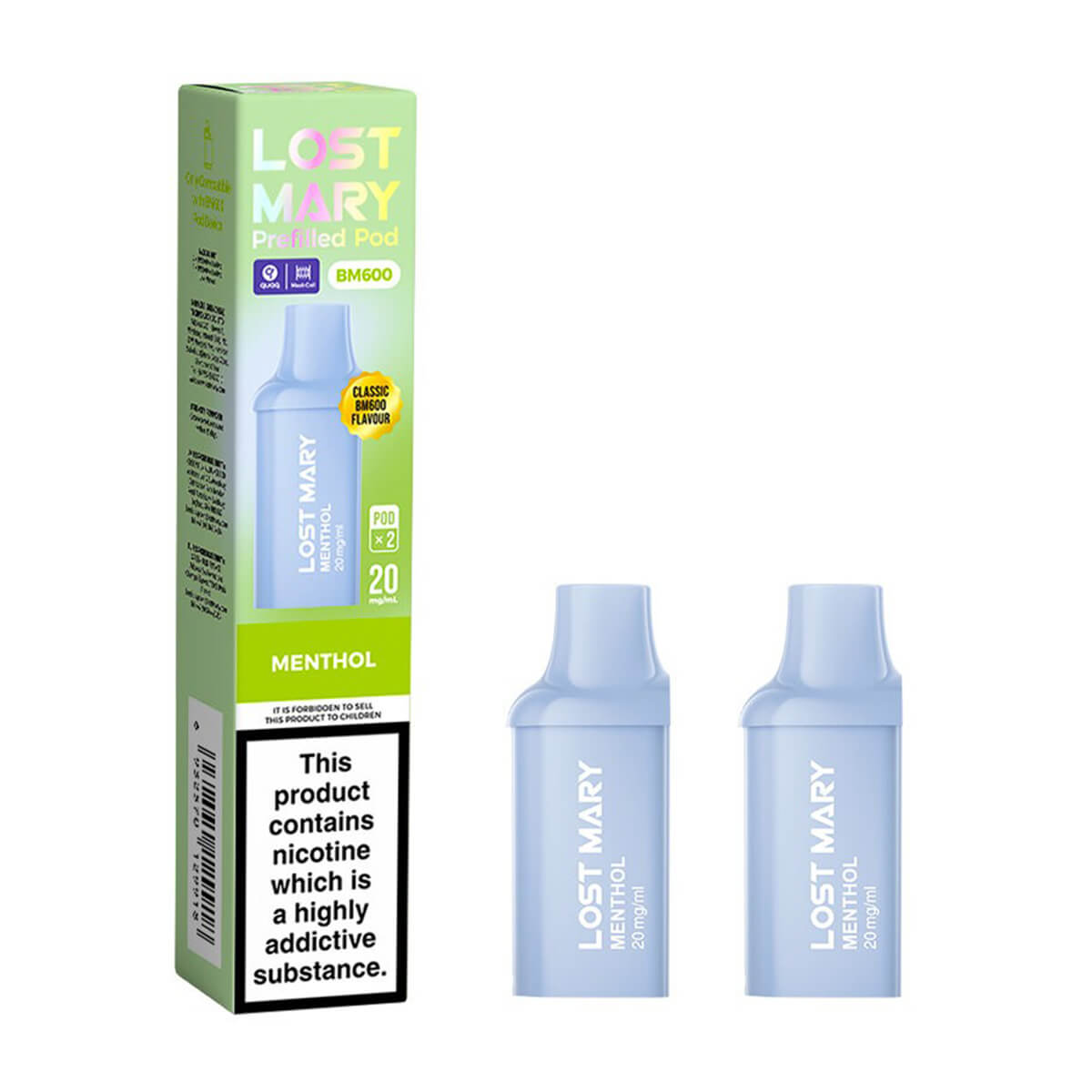 Menthol BM600 Prefilled Pods by Lost Mary