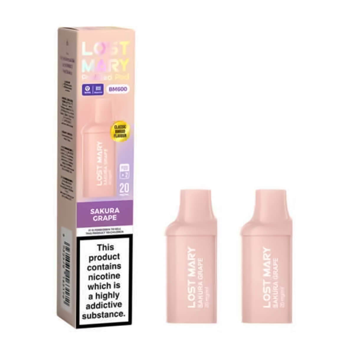 Sakura Grape BM600 Prefilled Pods by Lost Mary