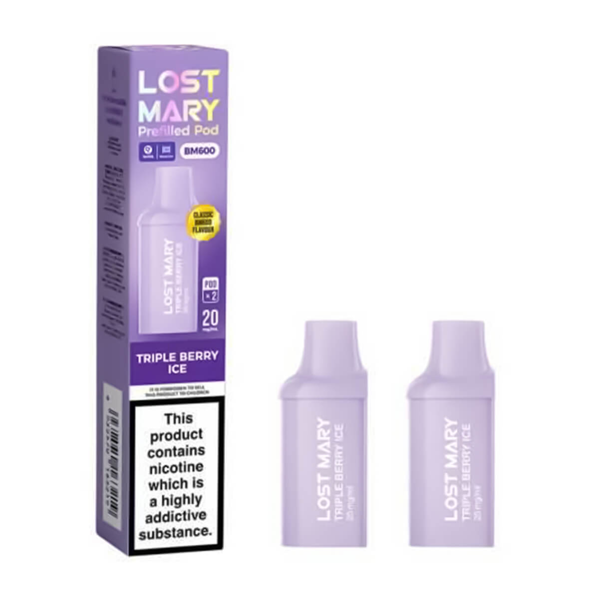 Triple Berry Ice BM600 Prefilled Pods by Lost Mary