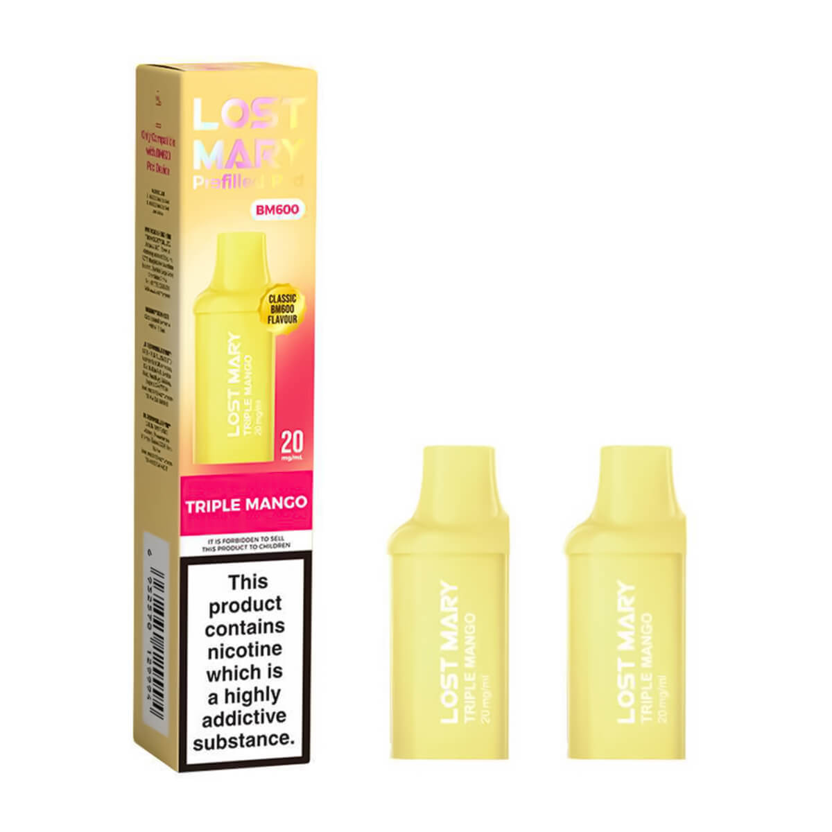 Triple Mango BM600 Prefilled Pods by Lost Mary