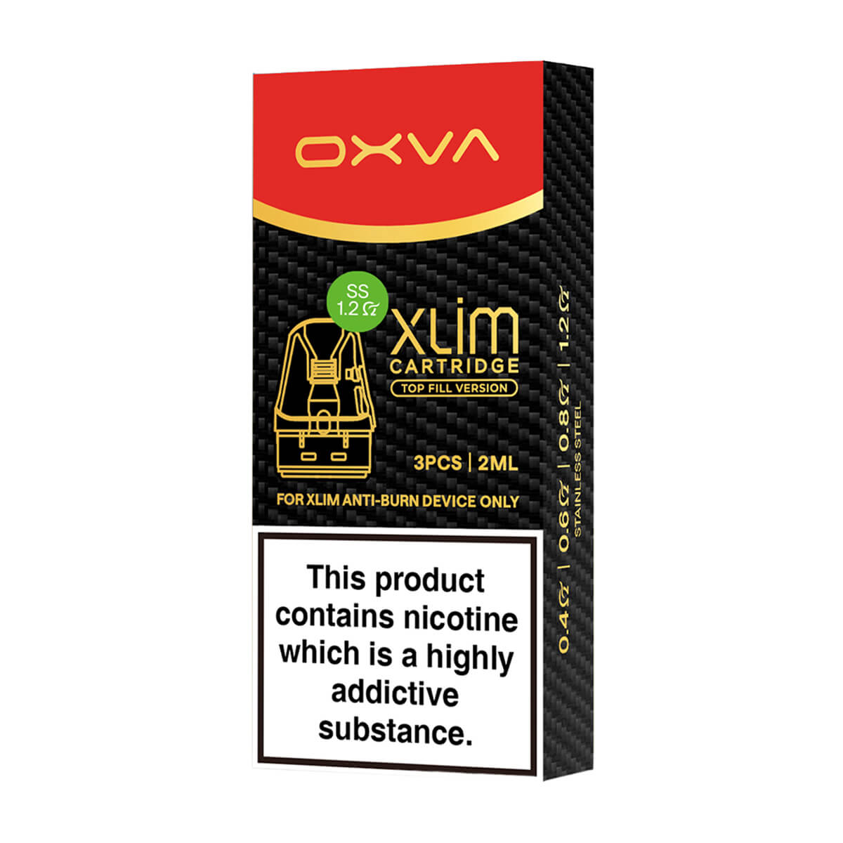 OXVA Xlim SS Top Fill Replacement Pods