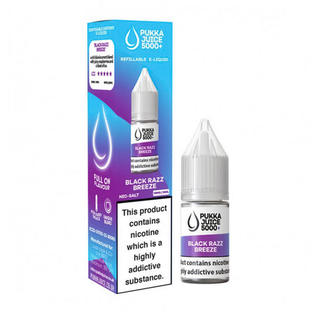 Black Razz Breeze Nic Salt E Liquid By Pukka Juice 5000+