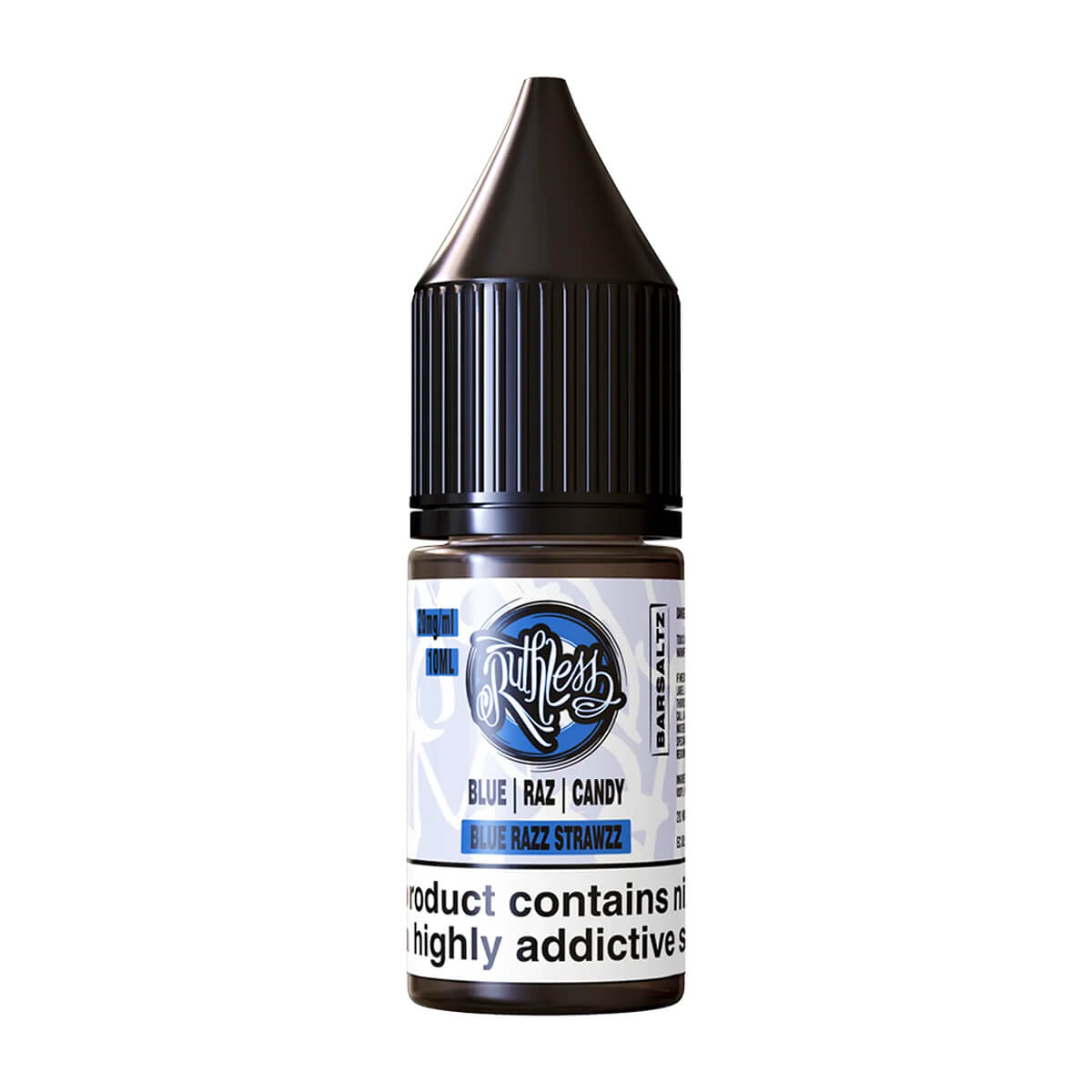 Blue Razz Strawzz On Ice Nic Salt E-Liquids by Ruthless Bar Saltz
