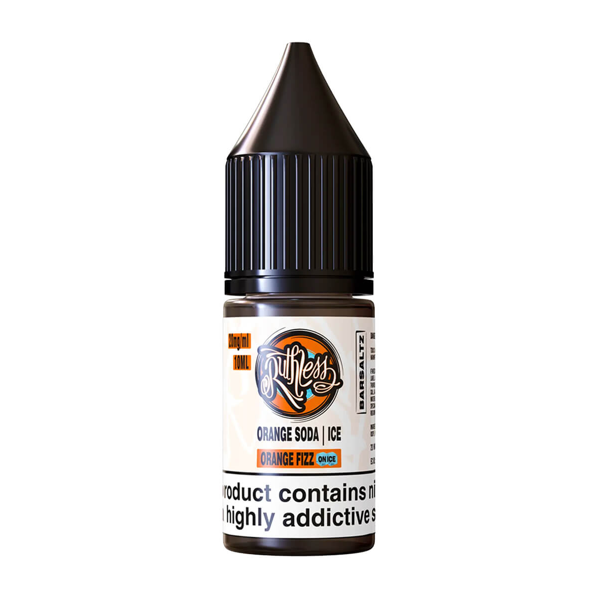 Orange Fizz On Ice Nic Salt E-Liquids by Ruthless Bar Saltz