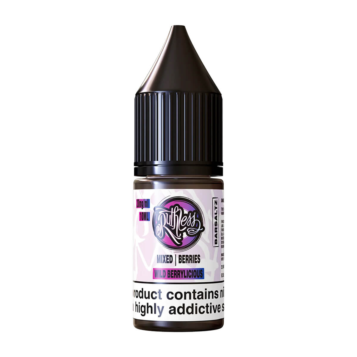 Wild Berrylicious On Ice Nic Salt E-Liquids by Ruthless Bar Saltz