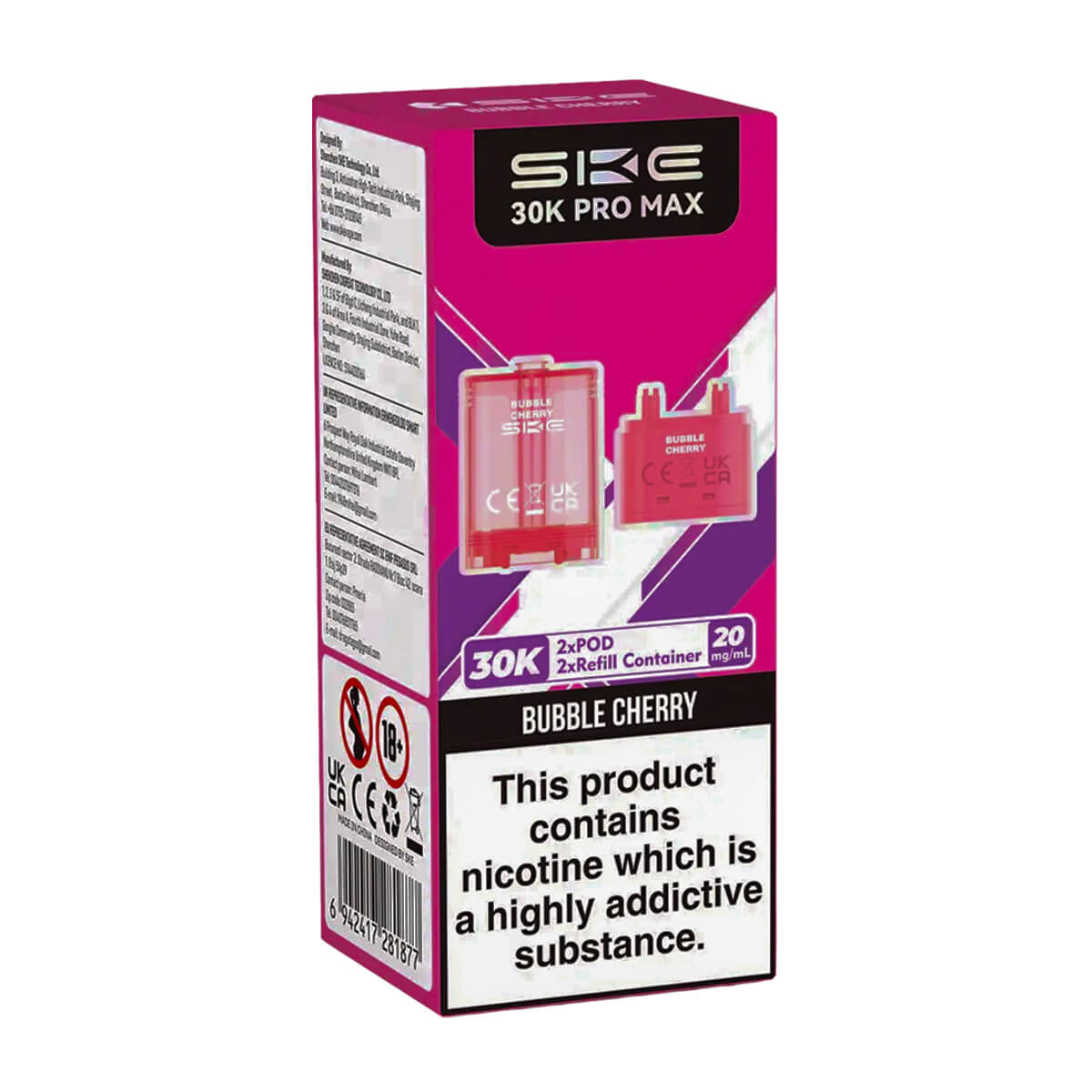 Bubble Cherry SKE 30K Pro Max Prefilled Pod + Refill