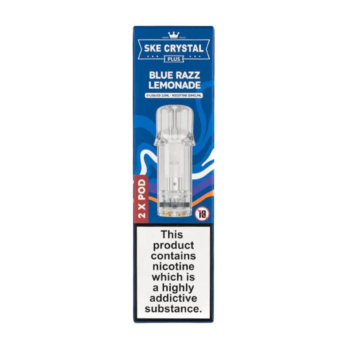 Blue Razz Lemonade Crystal Plus Prefilled Pods by SKE