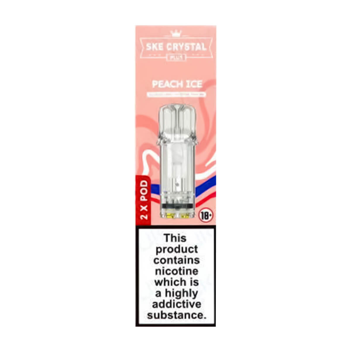 Peach Ice Crystal Plus Prefilled Pods by SKE