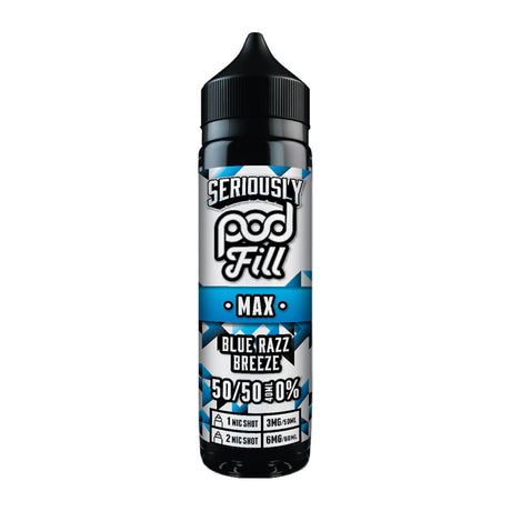Blue Razz Breeze 50ml Shortfill E-Liquid By Seriously Pod Fill