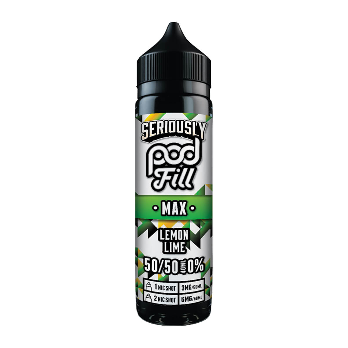 Lemon Lime 50ml Shortfill E-Liquid By Seriously Pod Fill