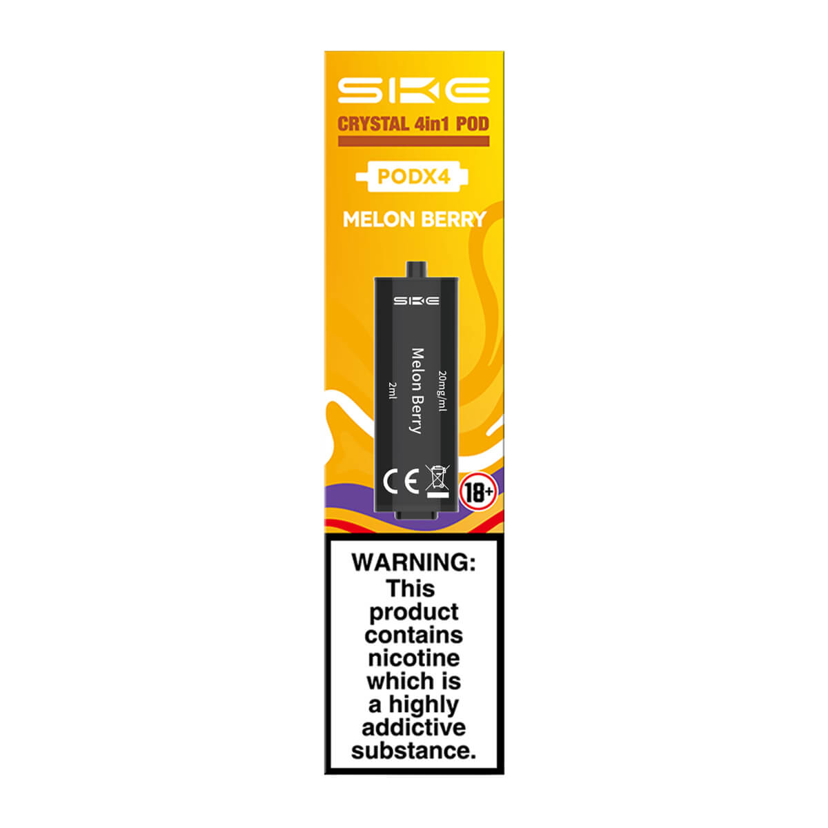 Melon Berry Crystal 2400 4 in 1 Prefilled Pods by SKE