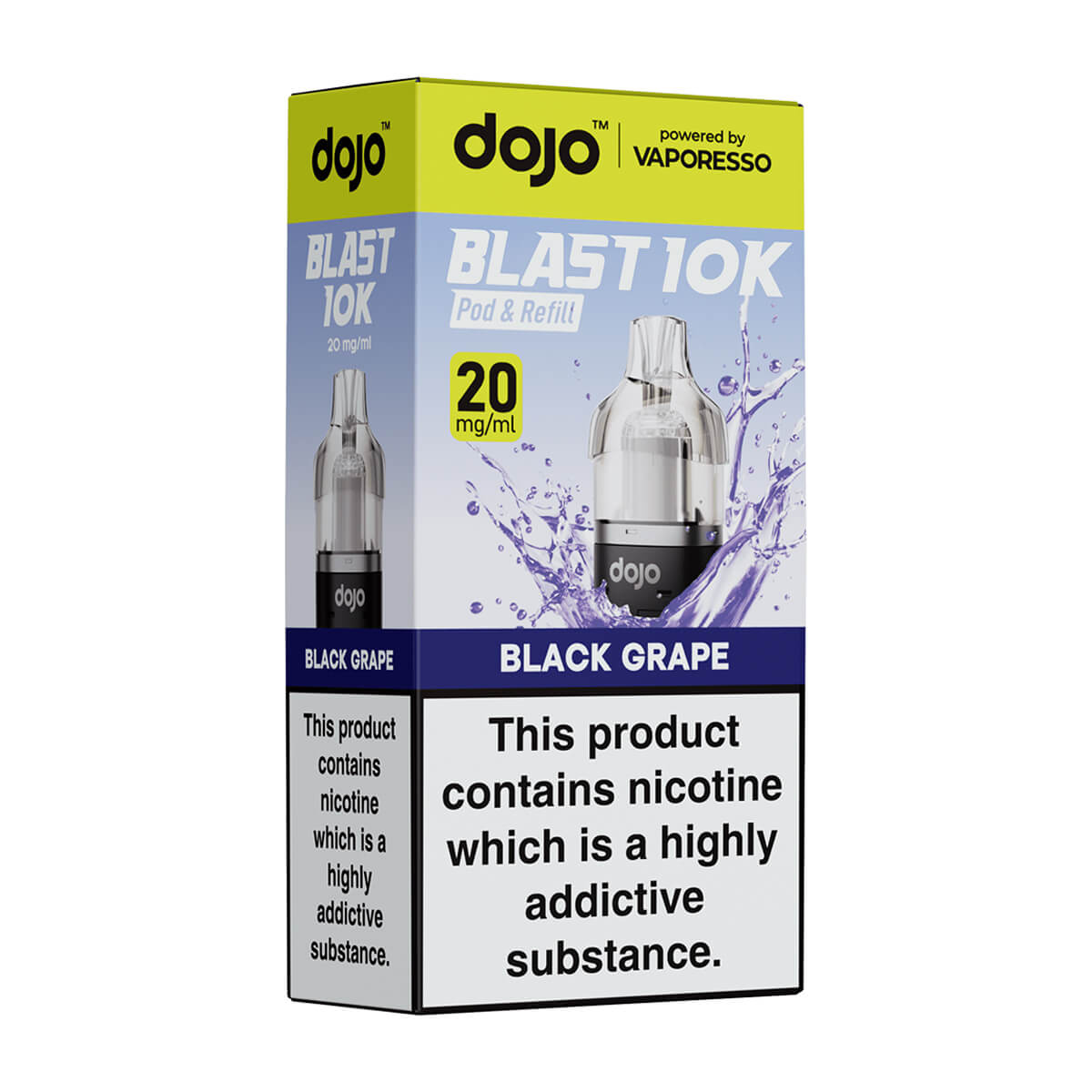 Black Grape DoJo Blast 10k Prefilled Pods + Refills by Vaporesso