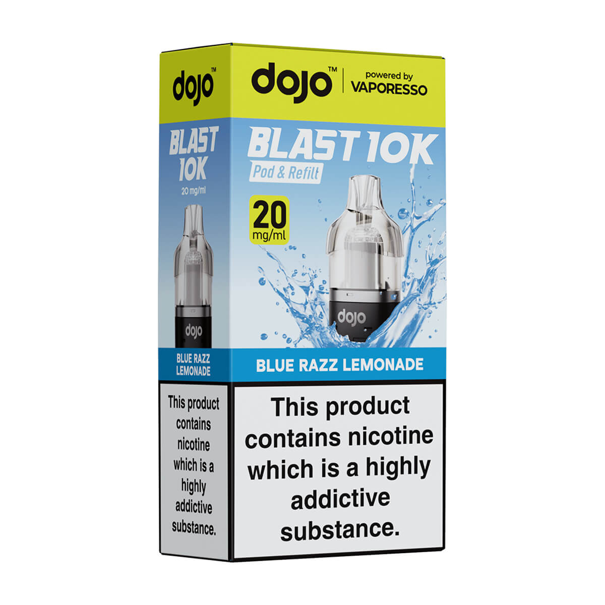 Blue Razz Lemonade DoJo Blast 10k Prefilled Pods + Refills by Vaporesso