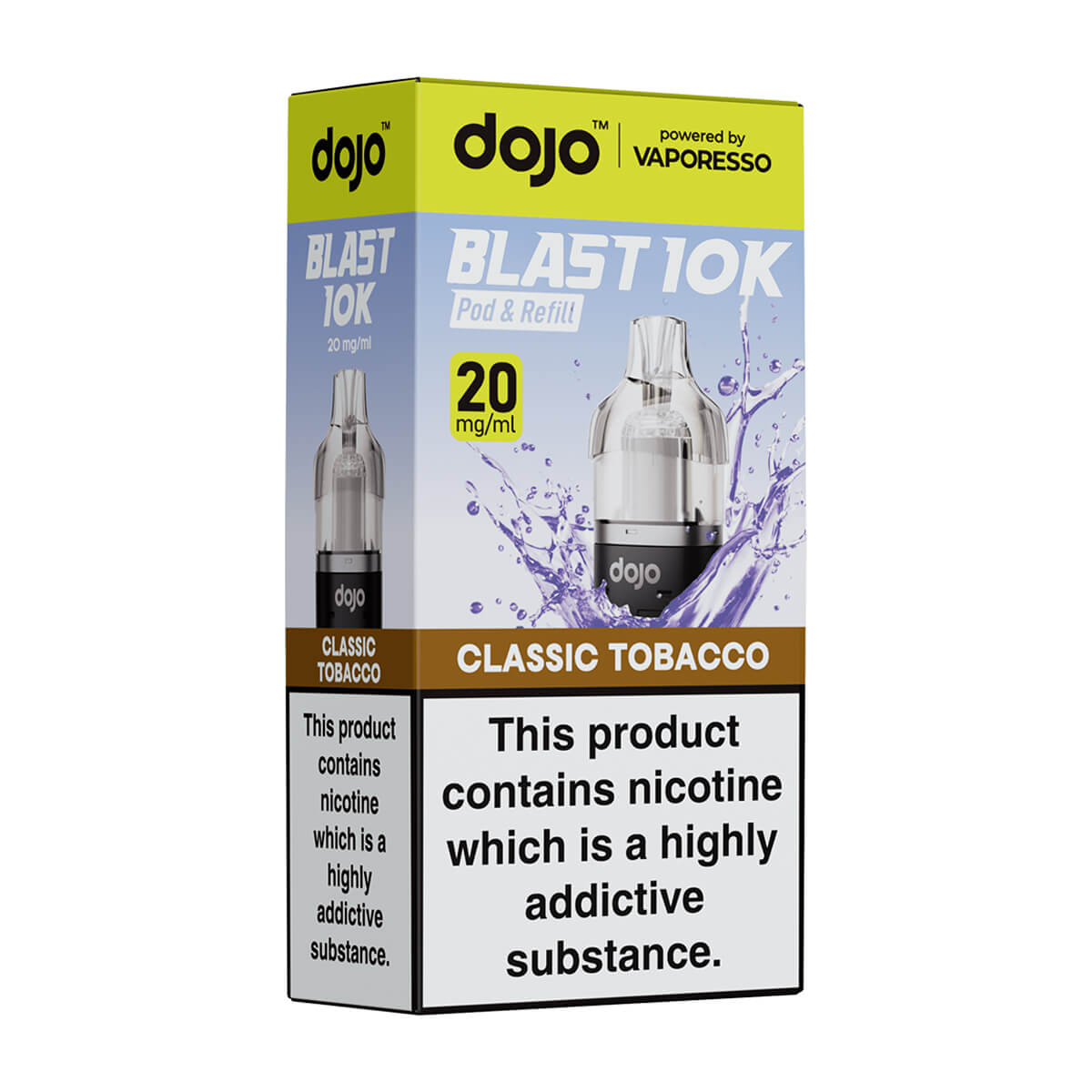 Classic Tobacco DoJo Blast 10k Prefilled Pods + Refills by Vaporesso