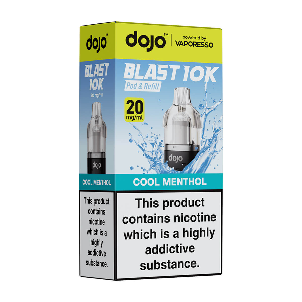 Cool Menthol DoJo Blast 10k Prefilled Pods + Refills by Vaporesso