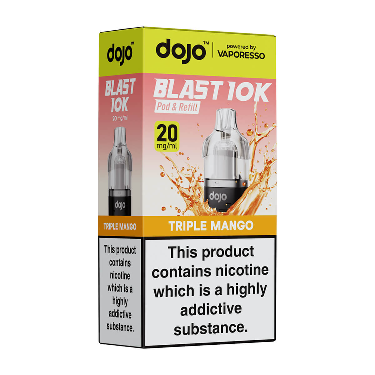 Triple Mango DoJo Blast 10k Prefilled Pods + Refills by Vaporesso