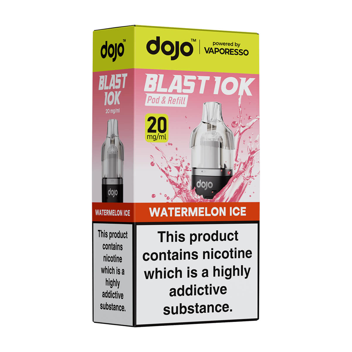 Watermelon Ice DoJo Blast 10k Prefilled Pods + Refills by Vaporesso