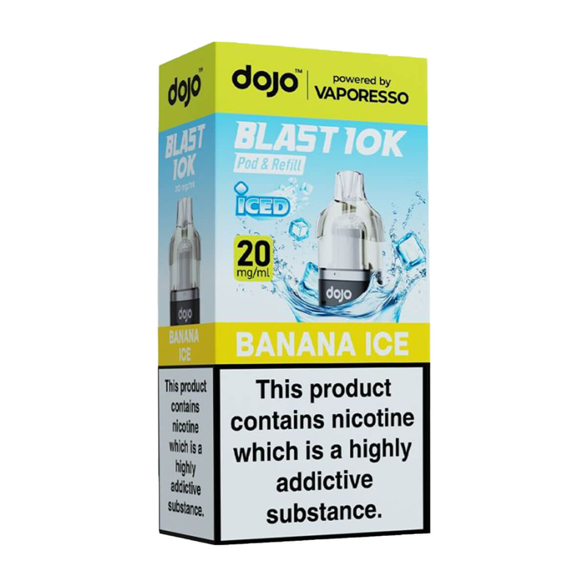 Banana Ice DoJo Blast 10k Prefilled Pods + Refills by Vaporesso