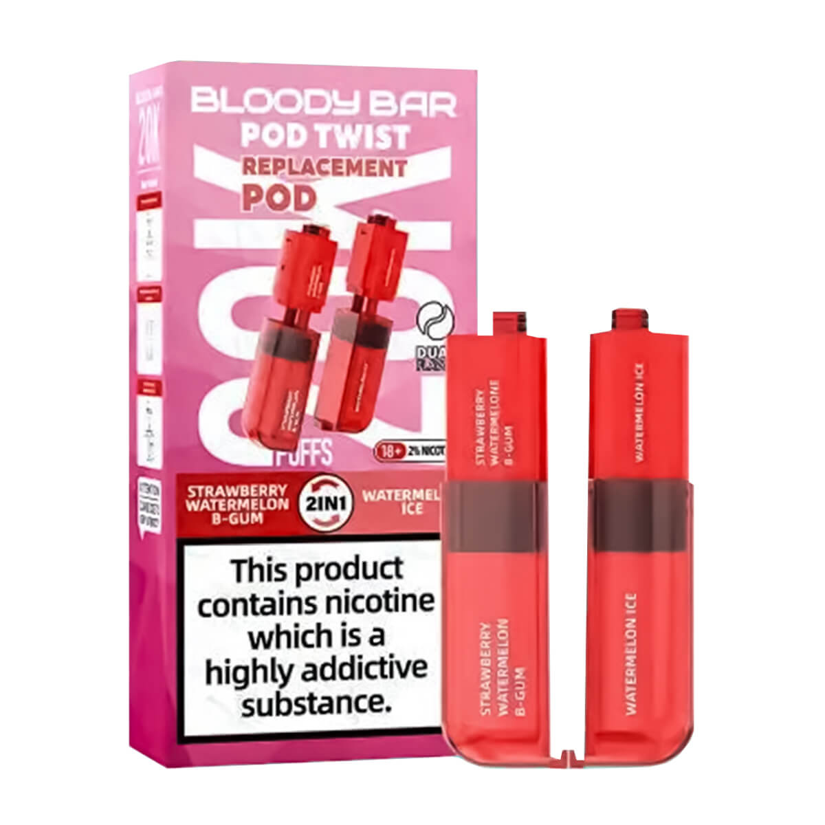 Strawberry Watermelon B-GUM & Watermelon Ice