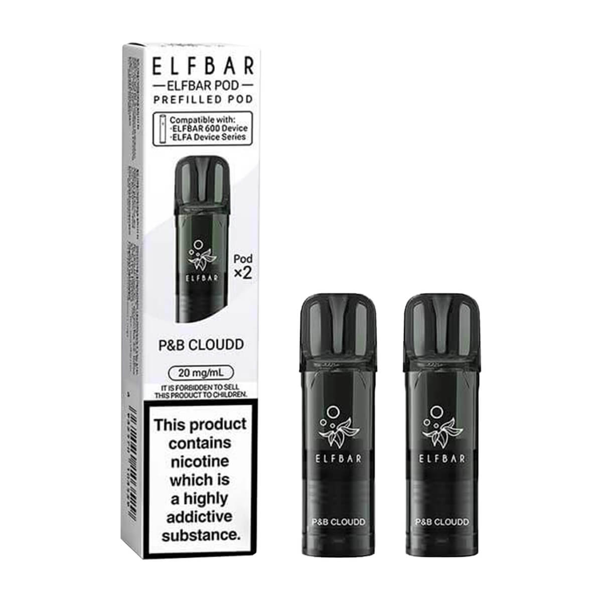 P&B Cloud ELF Bar 600 Prefilled Pods